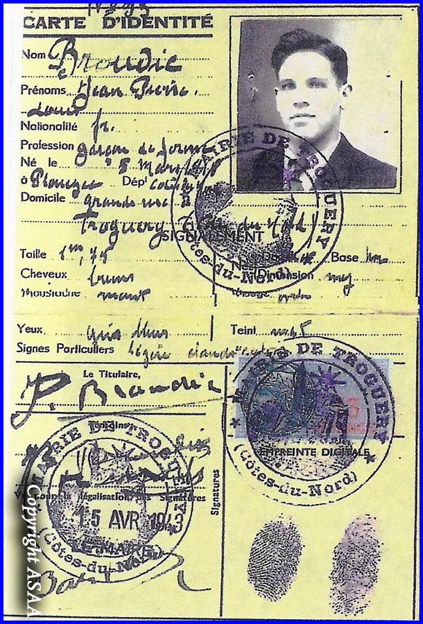 Fausse carte d'identité de Robert O. LORENZI