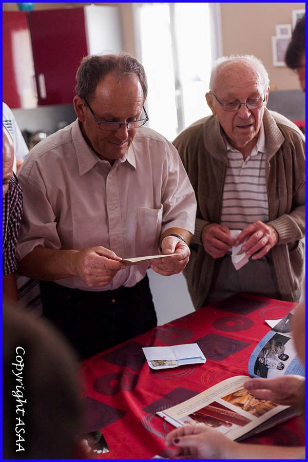 Mory-Montcrux - Patrice Maillard reading a letter written by his grandfather