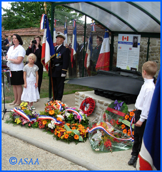 Sacy-le-Grand - Inauguration of the monument in memory of F/O MacKenzie