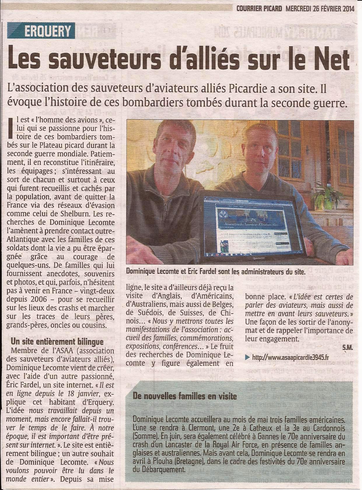 Courrier Picard 26 fvrier 2014